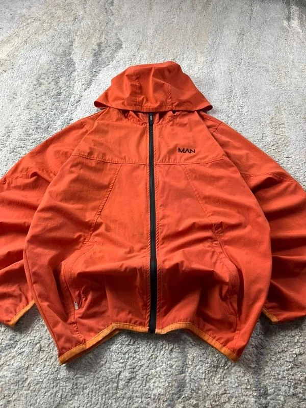 Chaqueta deportiva de pista con cremallera y rompevientos naranja talla M – photo 5